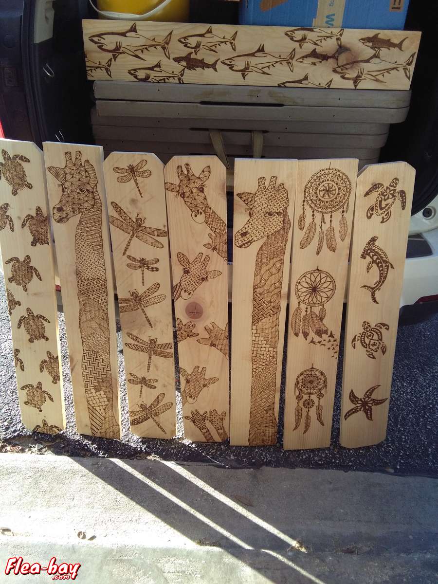 Woodburned Art