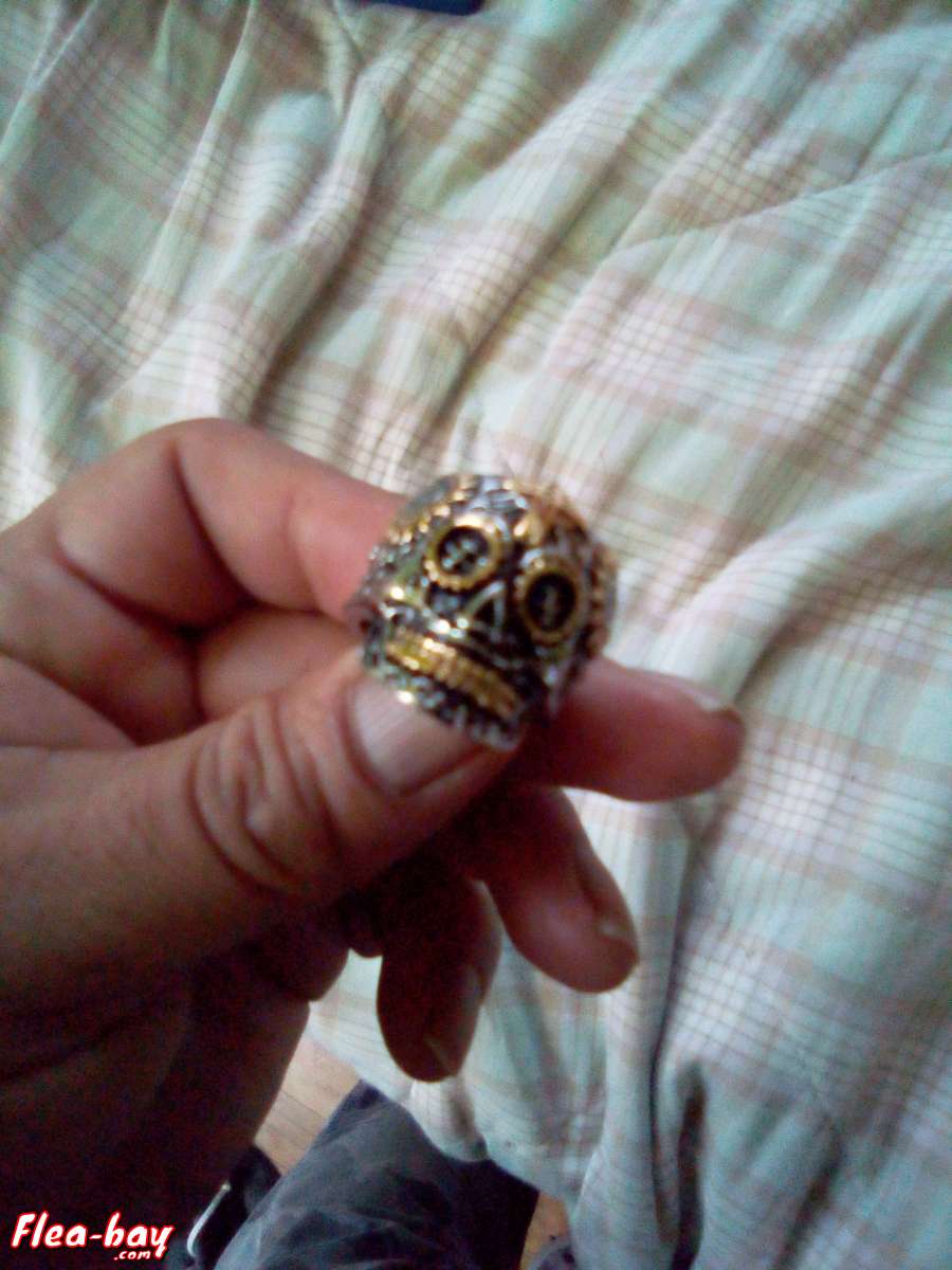 men's stainless steel skull ring size 11