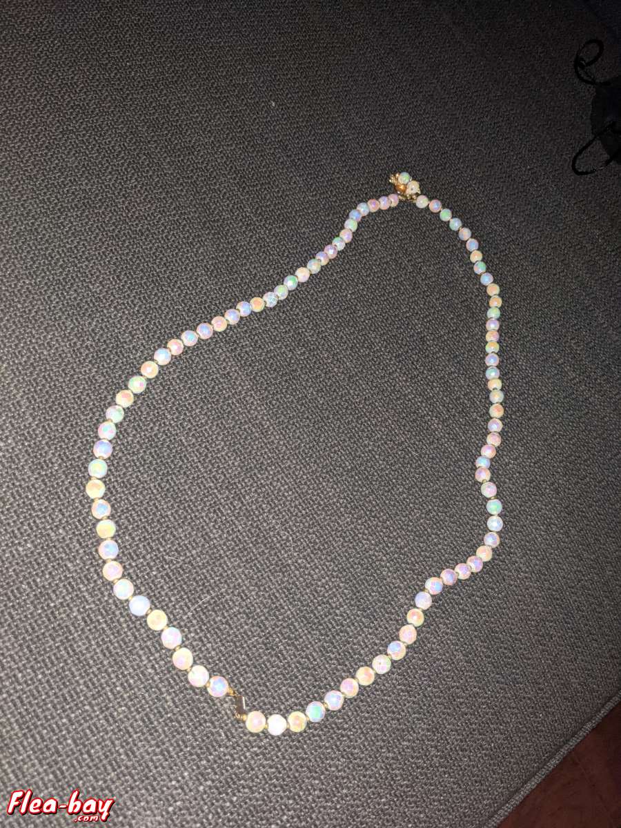 vintage necklace with brass clasp