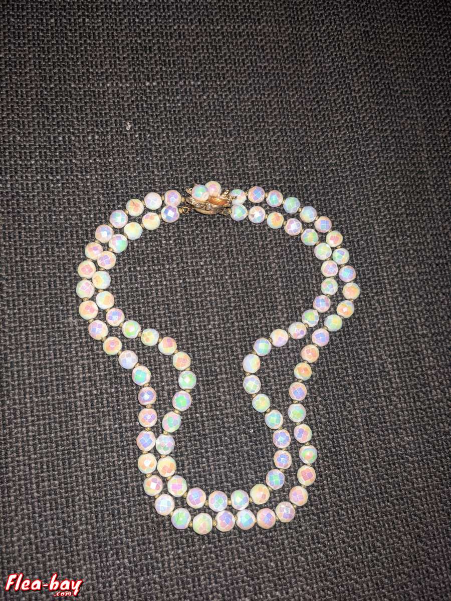 vintage necklace with brass clasp