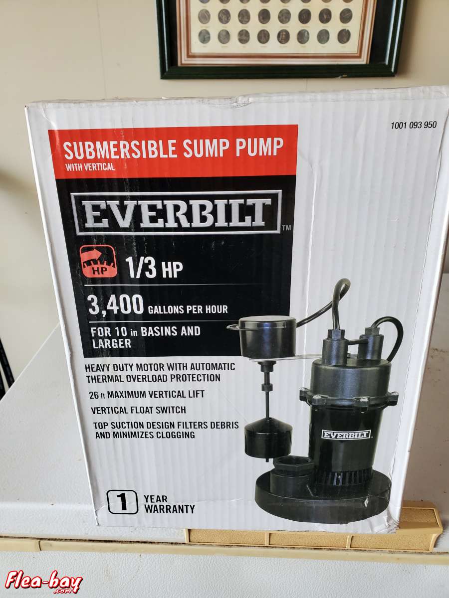 everbilt 1/3 HP sump pump