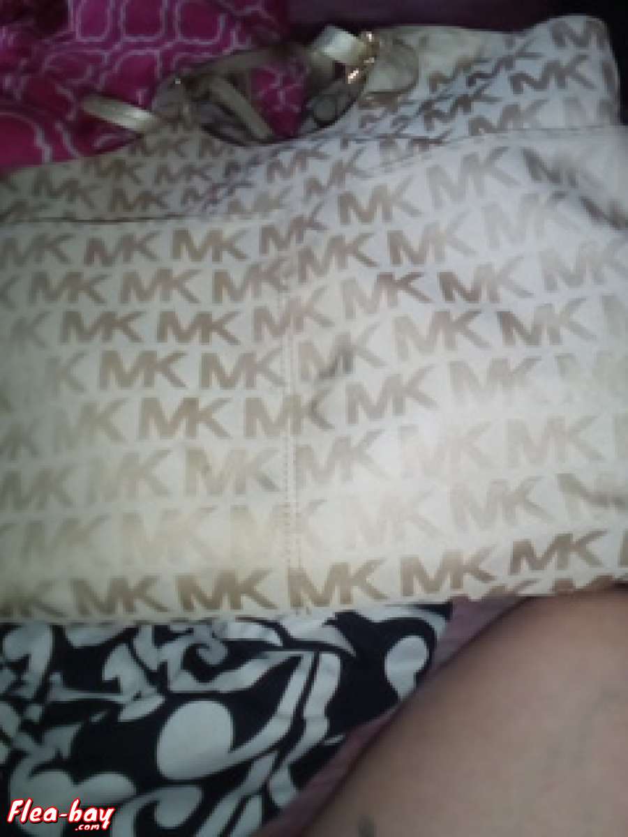 michael kors white satchel bag