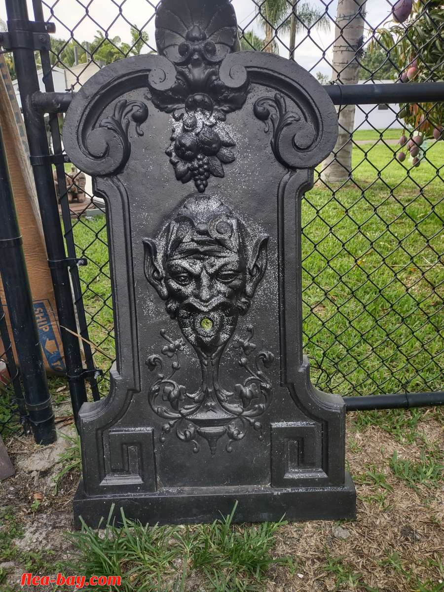 French cast iron monument. used as water feature