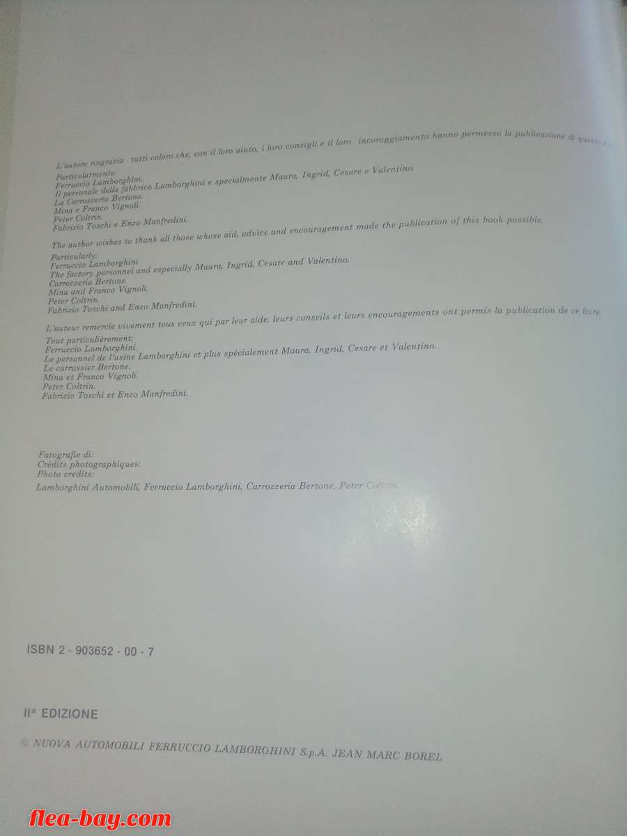 Rare Lamborghini Book