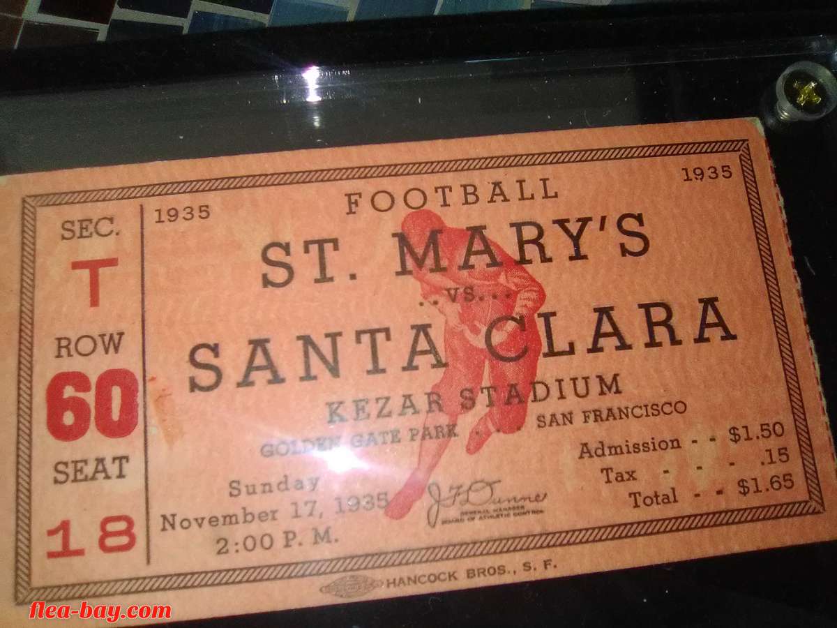 1935 Football Ticket