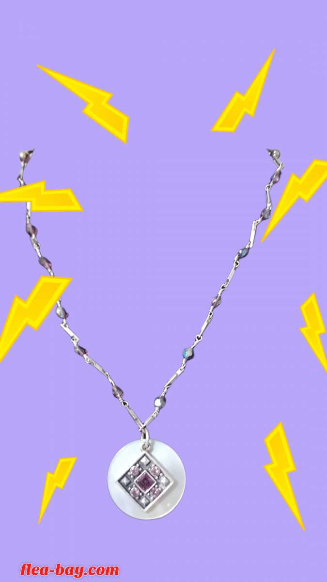 purple beaded necklace