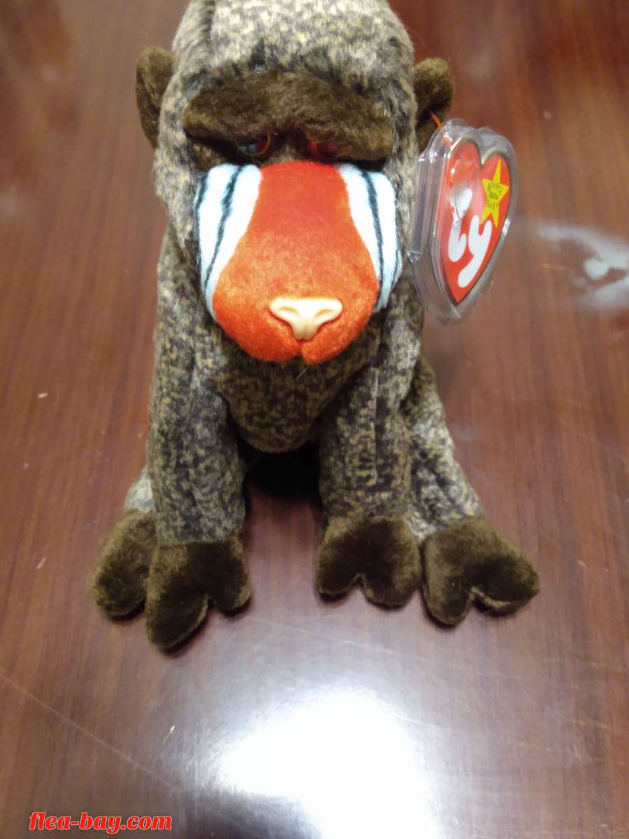 Ty Beanie Babys. "Rare" Monkey Collection of 4