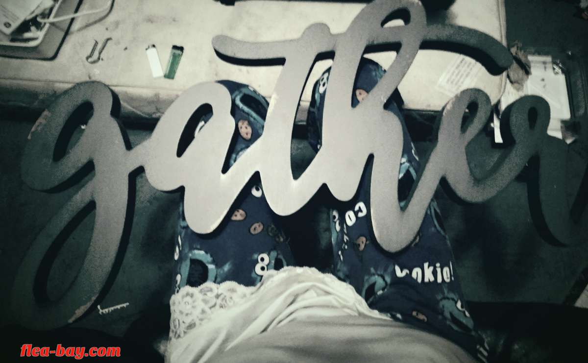 wooden home "gather" sign/decor