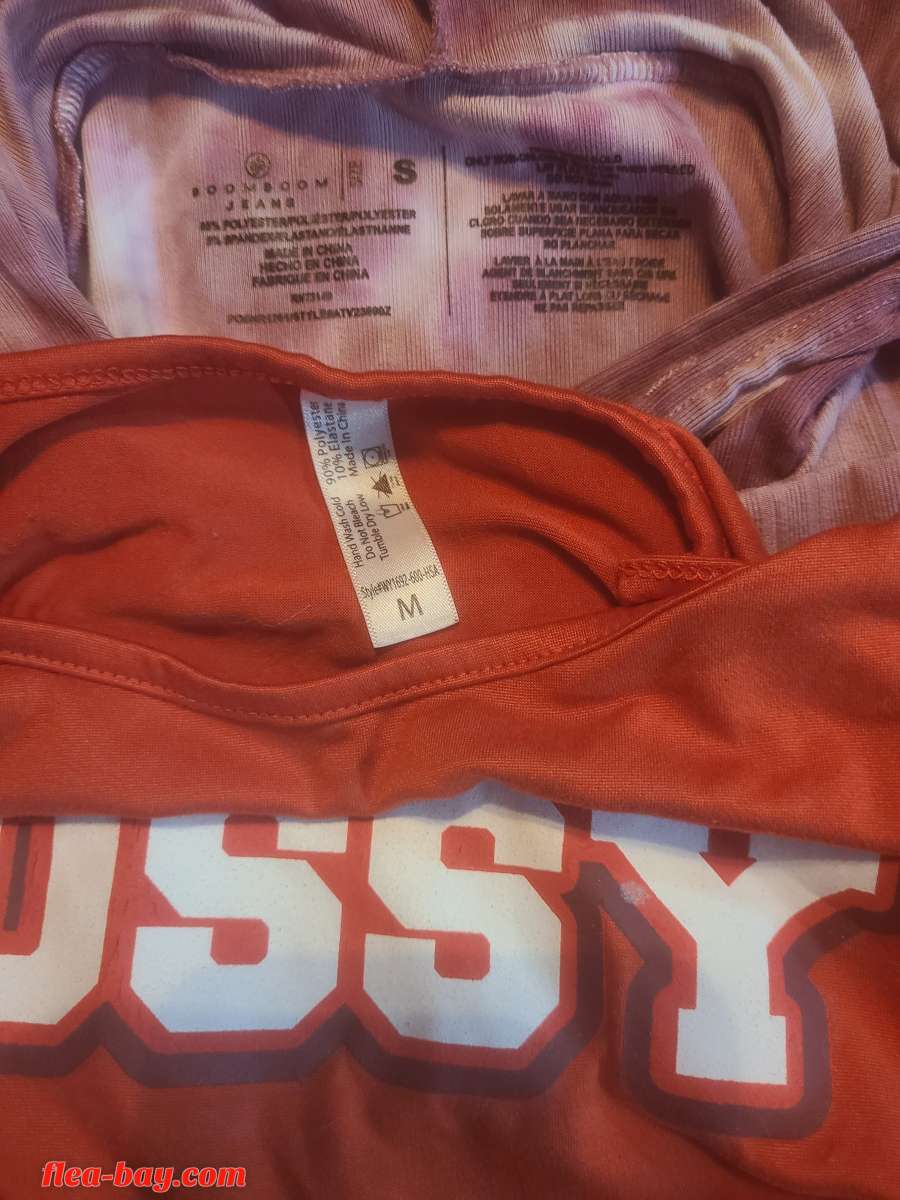 2 junior girl's crop tops