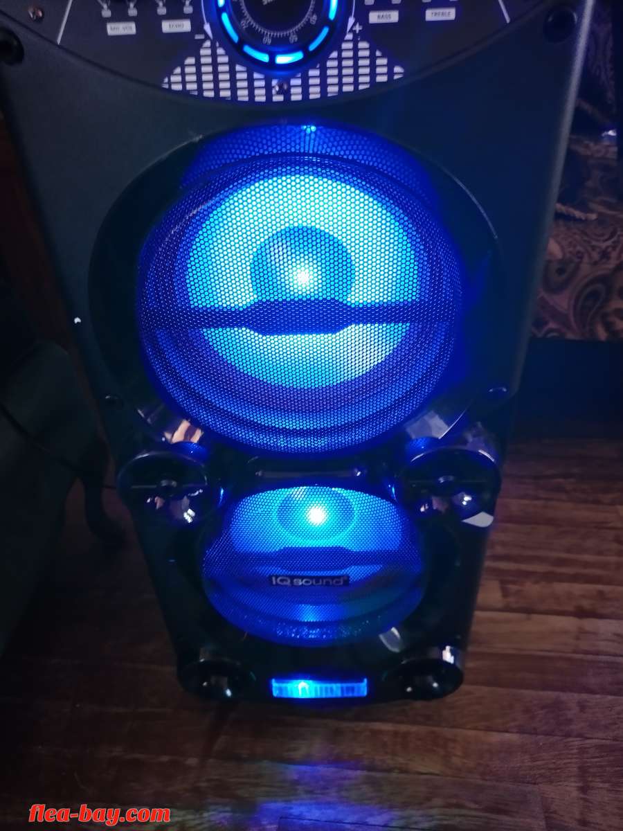 (DOLPHIN KARAOKE BLUETOOTH 2X10" WOOFER TOUCH SCREEN SPEAKER