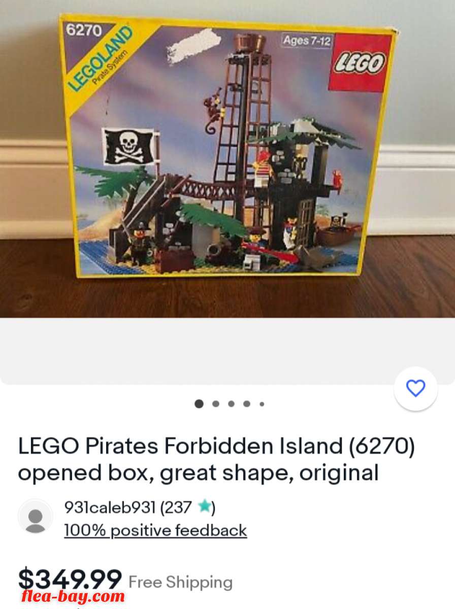 a 1989 forbidden Island Lego vintage game #6270 unopened