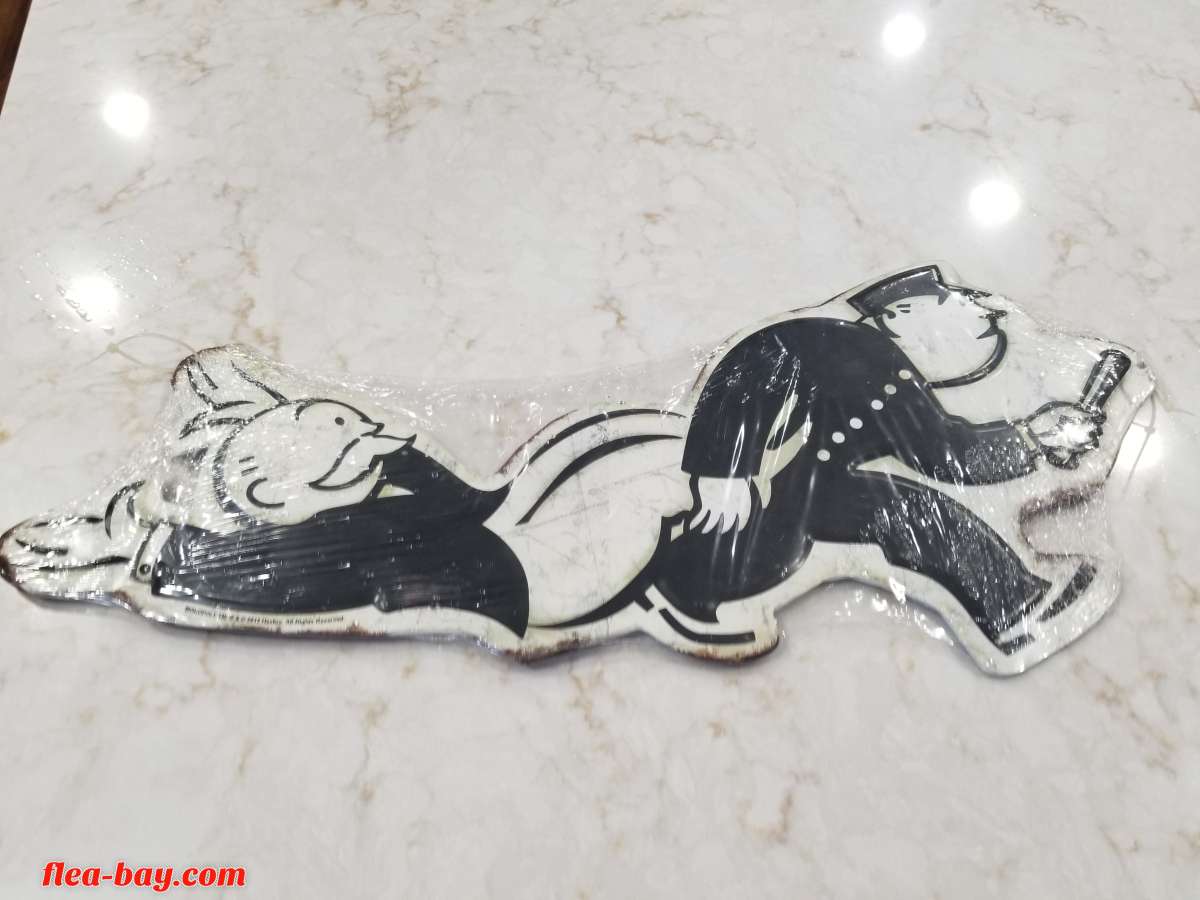 Vintage 2015 Metal Monopoly Sign Hasbro Wall hanging