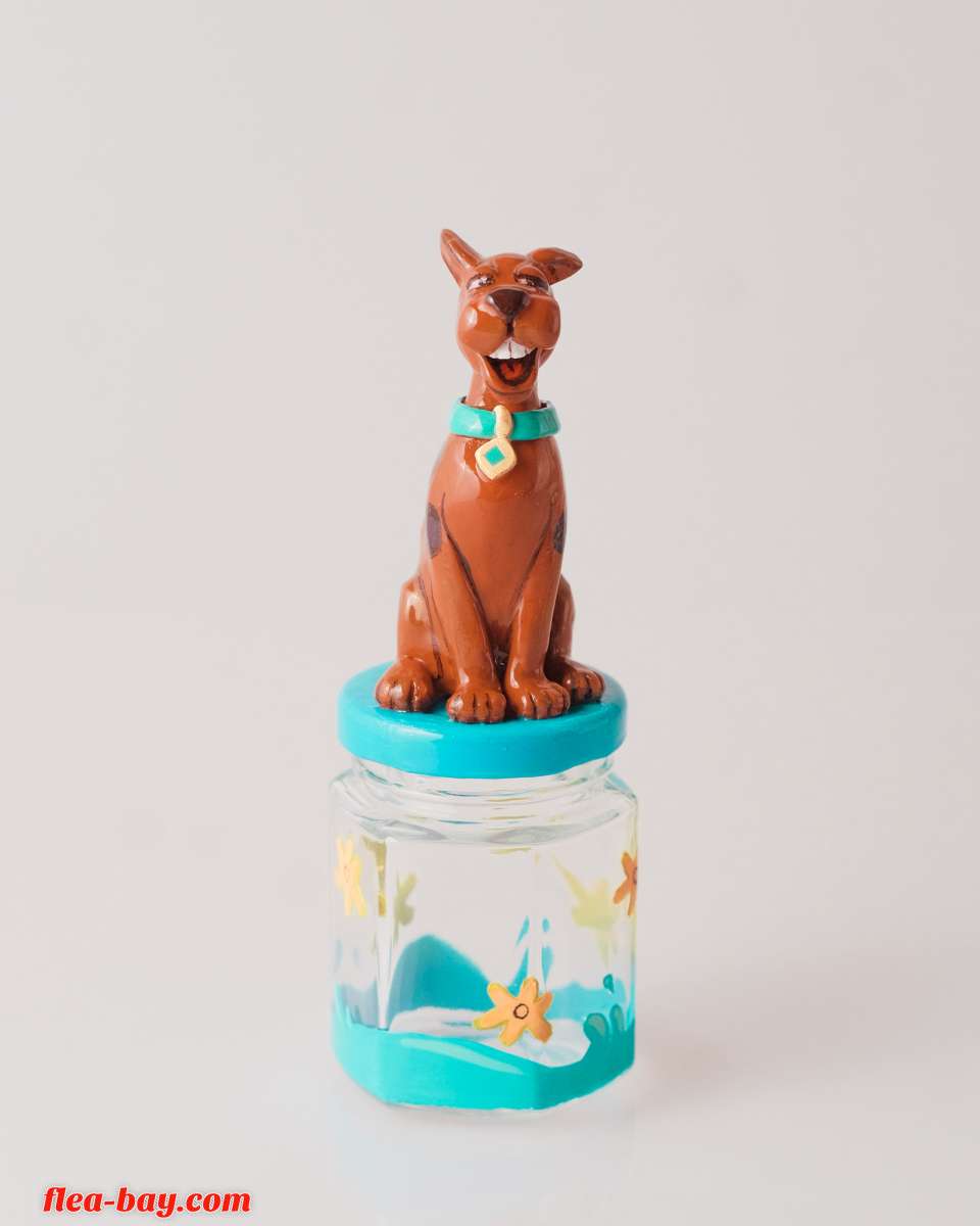 Scooby-Doo Hand-made Trinket Jar OOAK