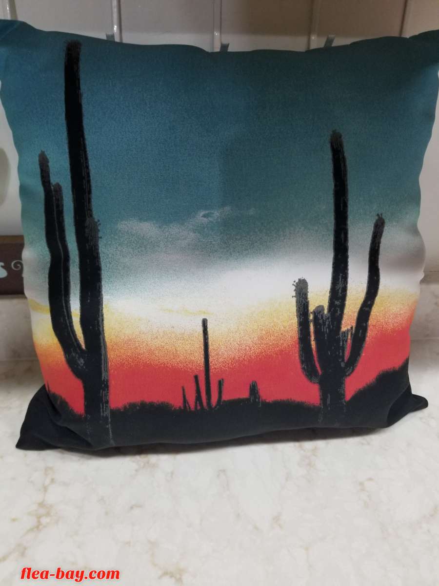 Western Style Throw Pillow 15" x 15" Home Decor FREE SHIPPIN