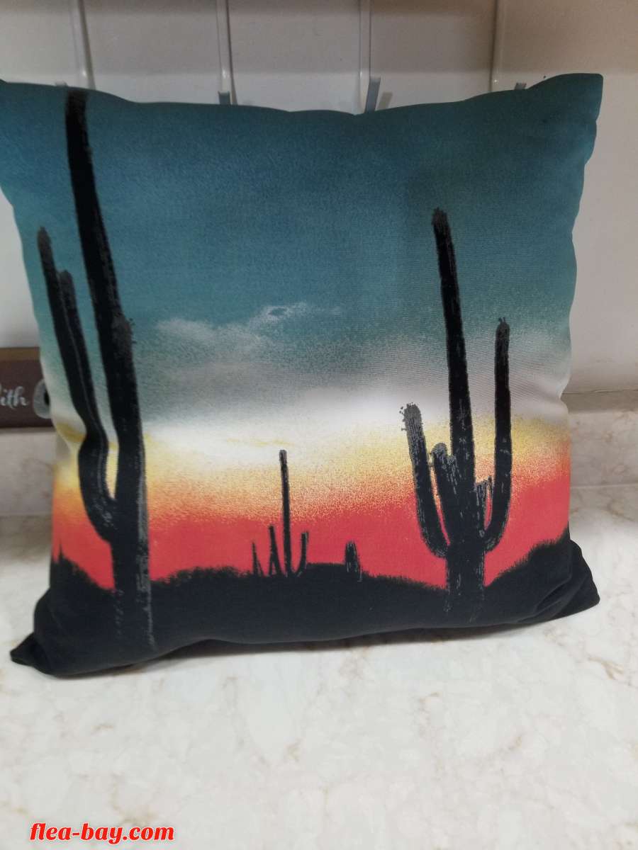 Western Style Throw Pillow 15" x 15" Home Decor FREE SHIPPIN