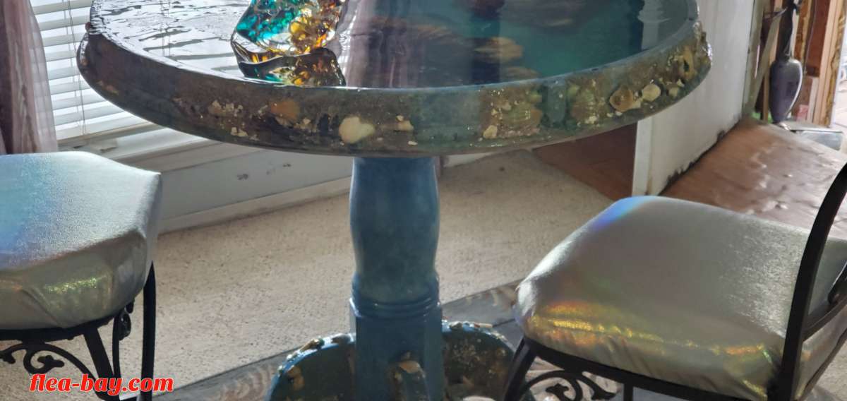 Ocean resin table