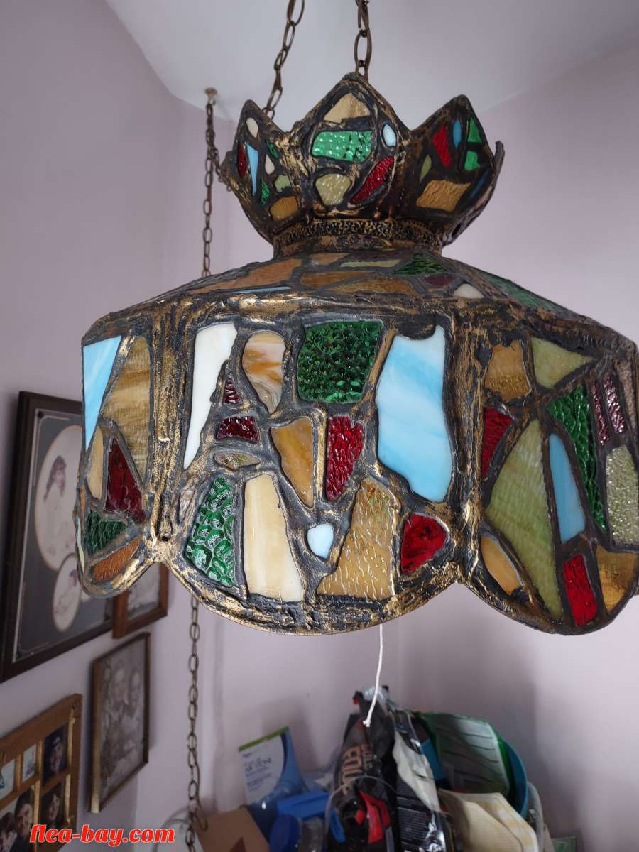 vintage tiffany style hanging light