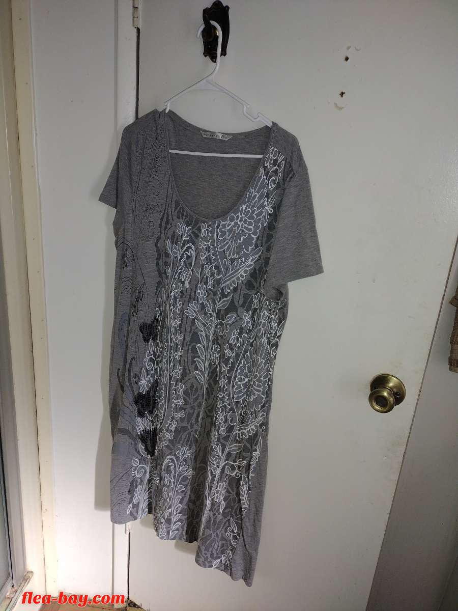 tee shirt dress short sz 1x