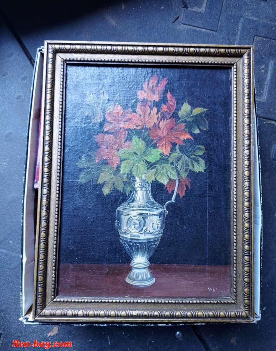 Antique Floral Painting Circa 1801