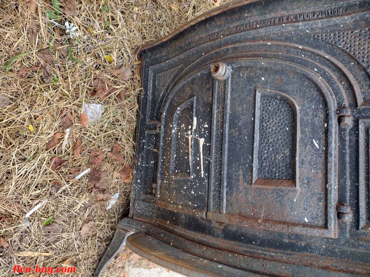 vintage Franklin wood stove