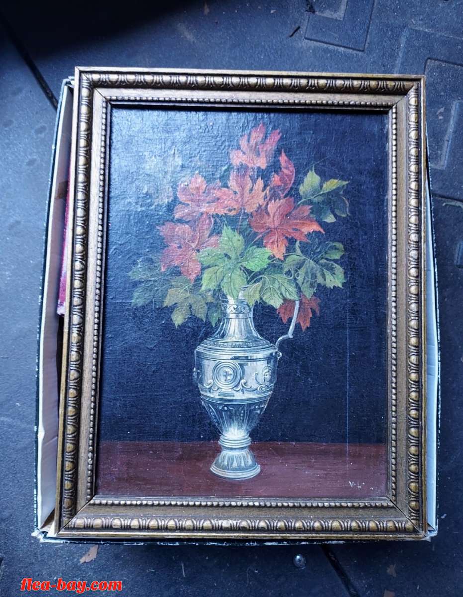Antique Floral Painting Circa 1801