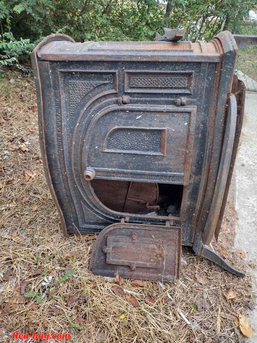 vintage Franklin wood stove