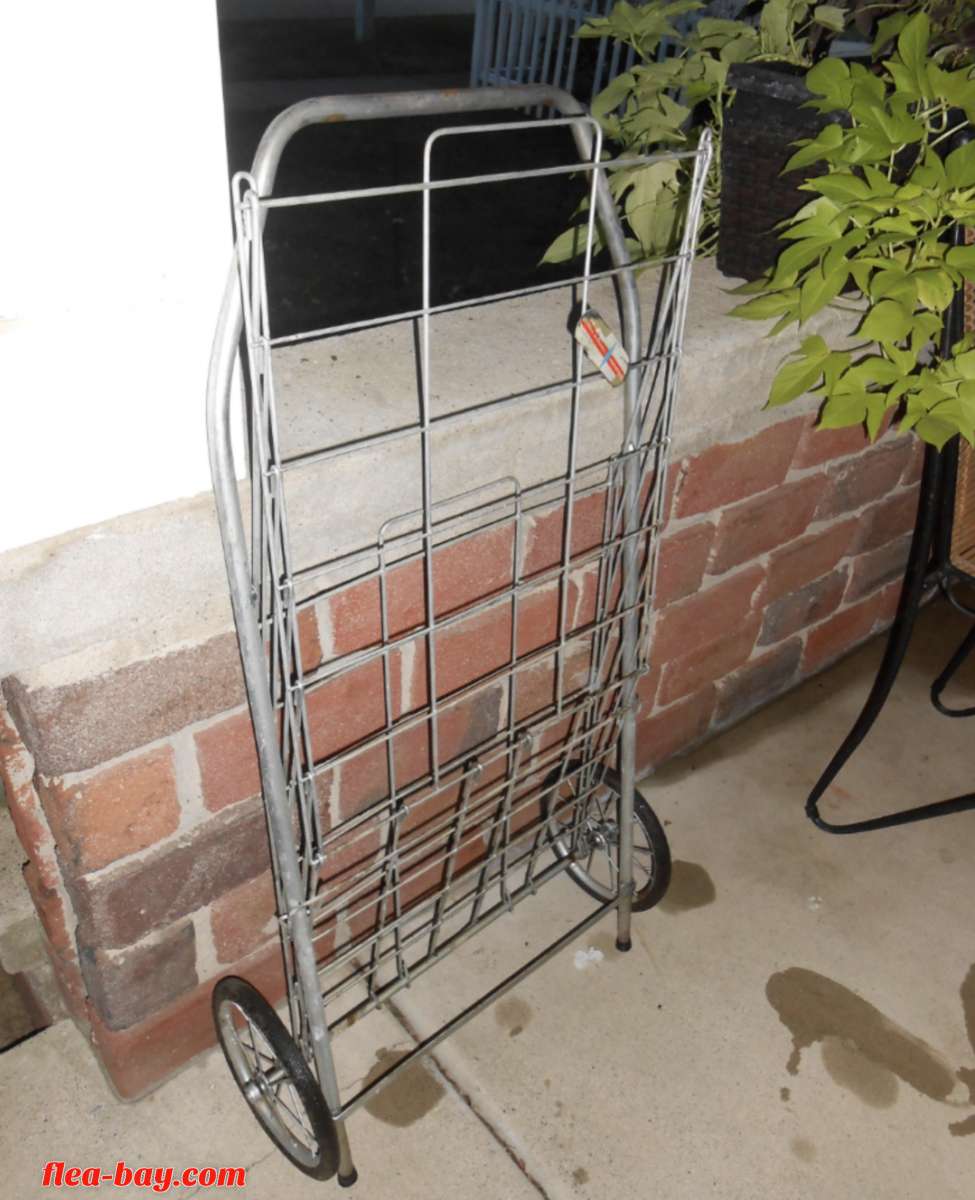 Vintage Metal Folding Cart by Dennis Mitchell