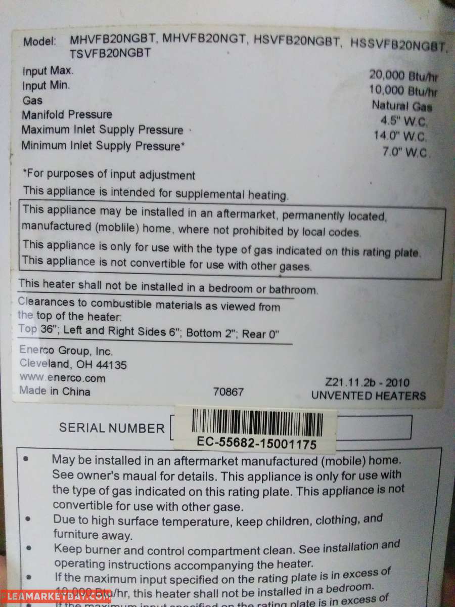 indoor gas heater floor model