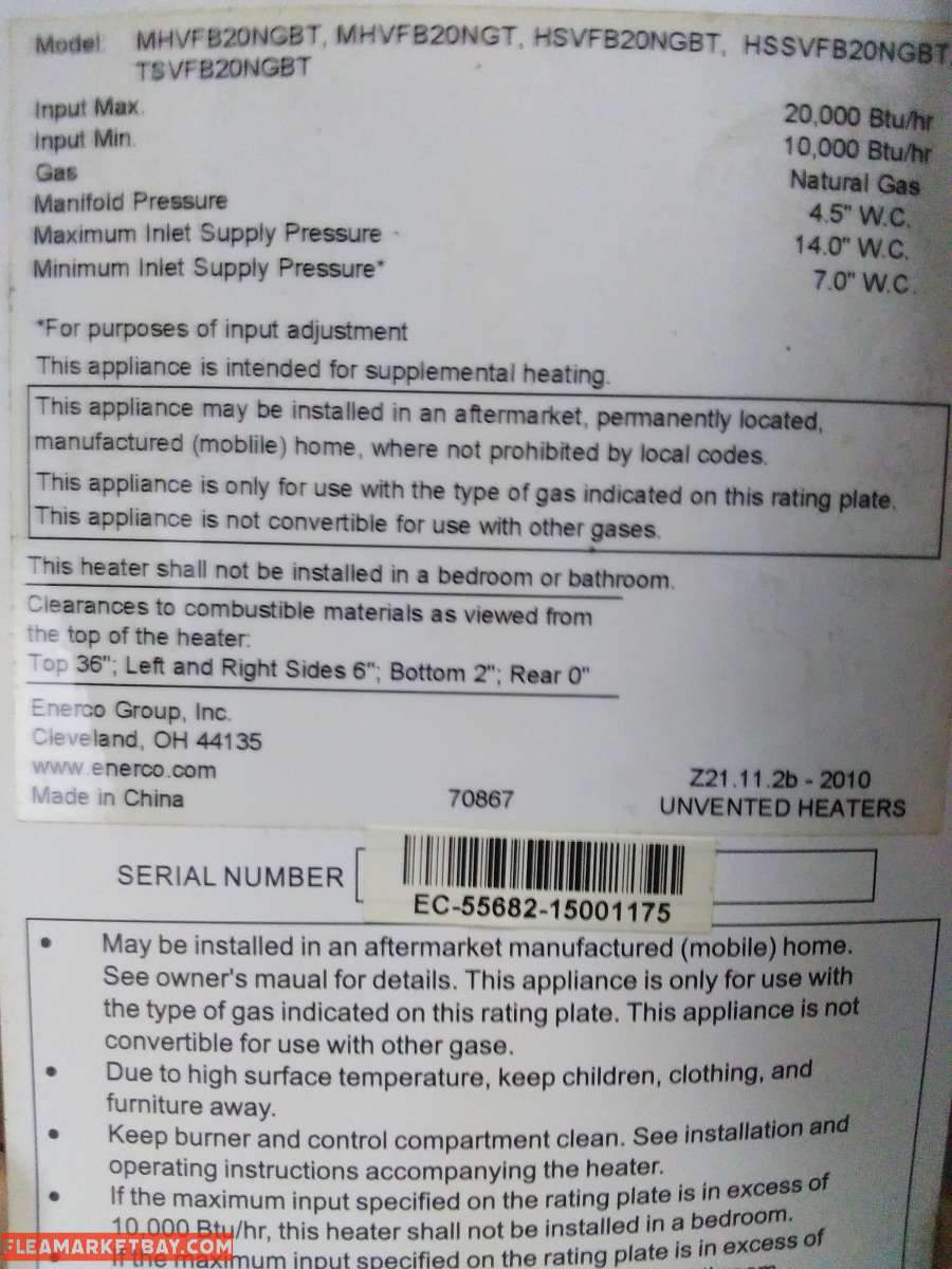 indoor gas heater floor model