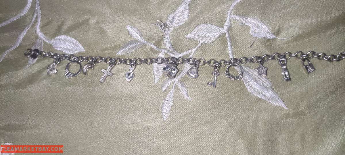silver charm bracelet