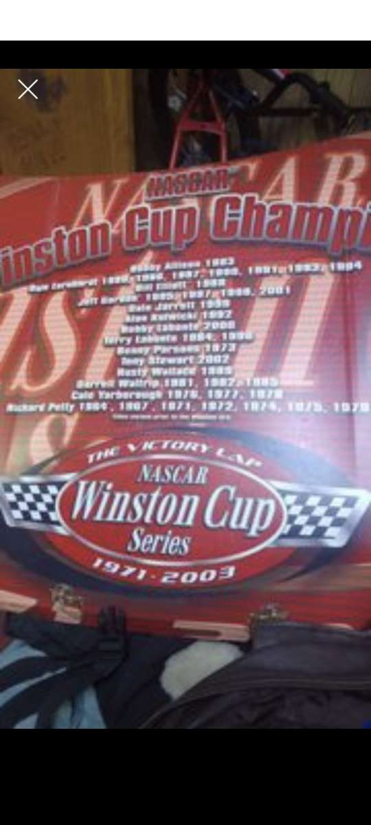 nascar Winston cup champions hood