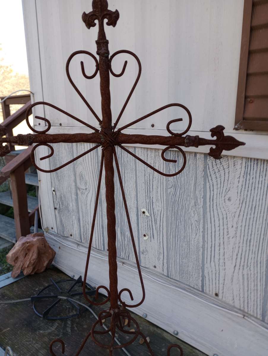 wrought iron cross