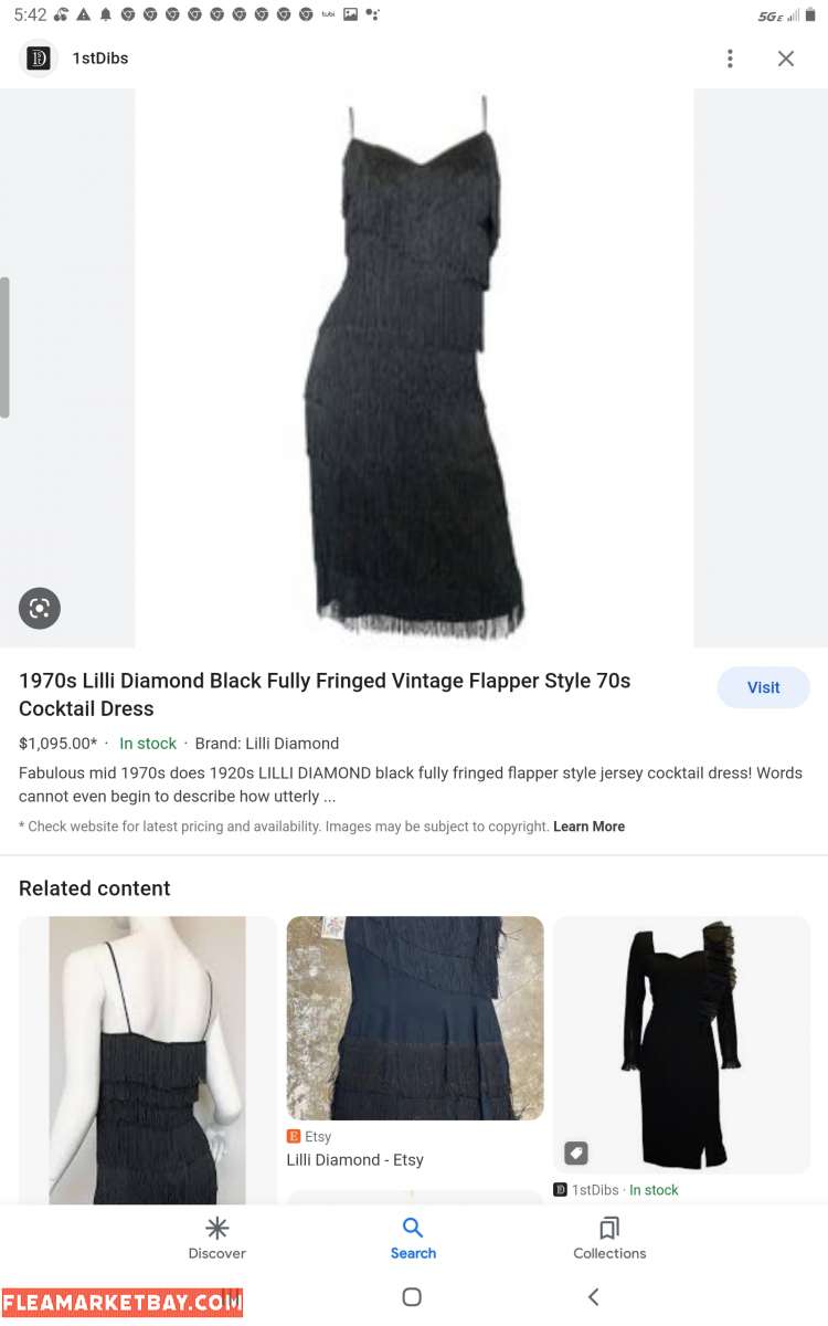 black Lilli Diamond vintage dress