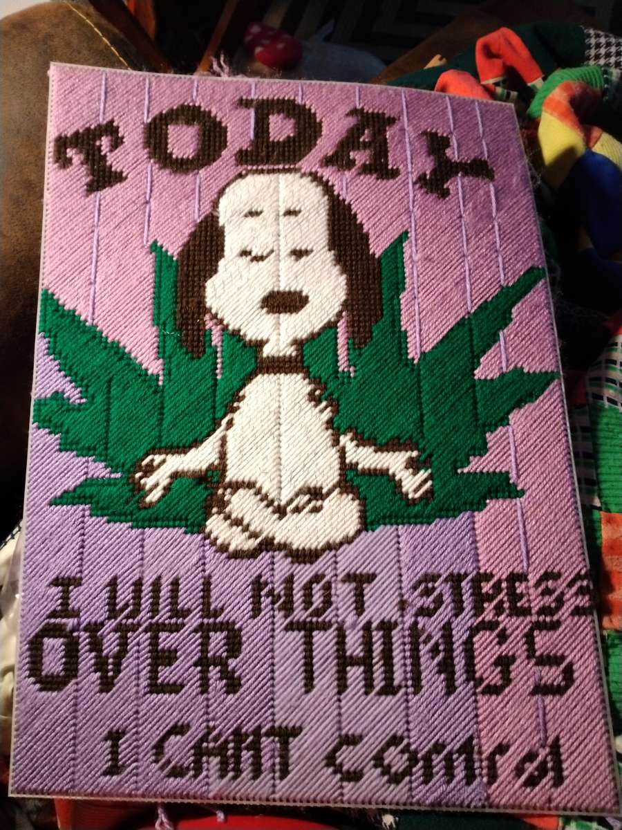 Snoopy I will not stress wall deco