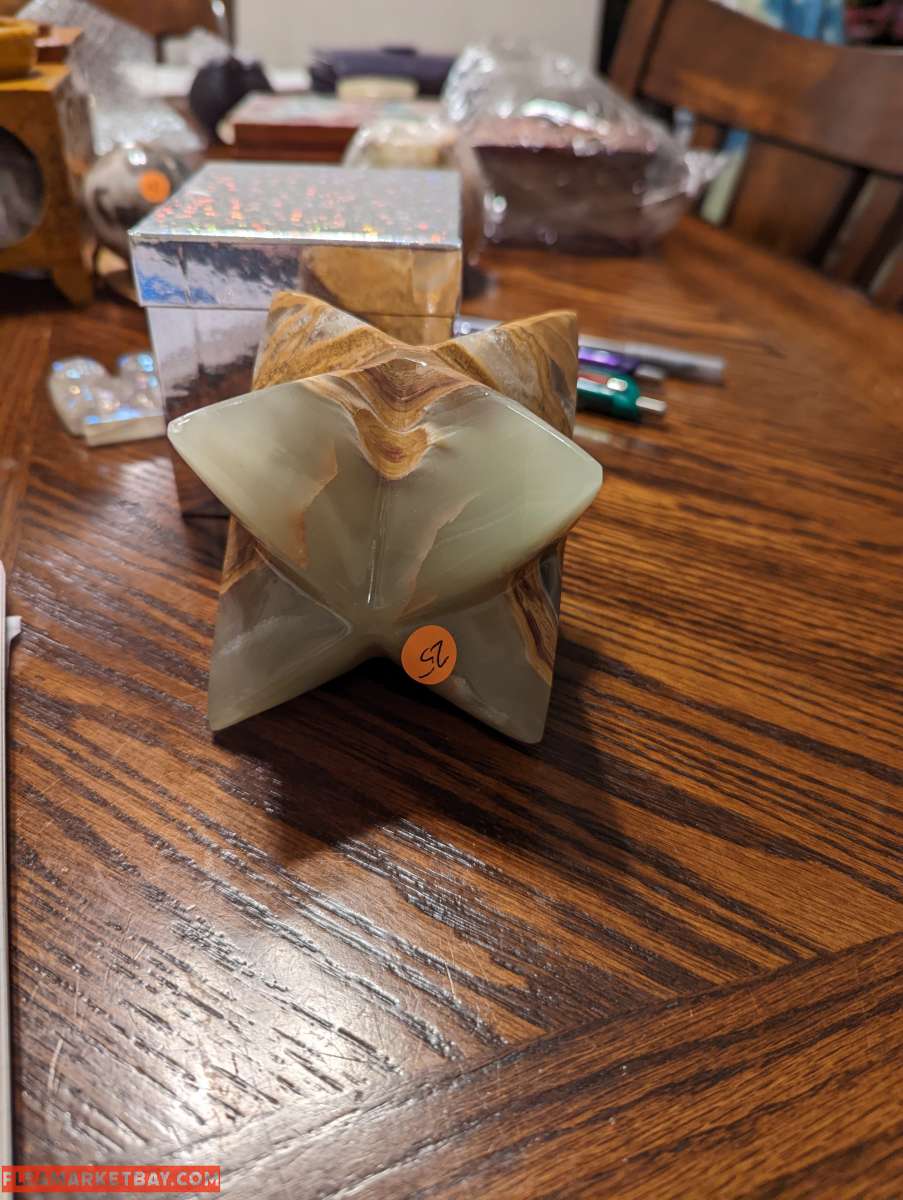 Lg Green Banded Agate Marcaba