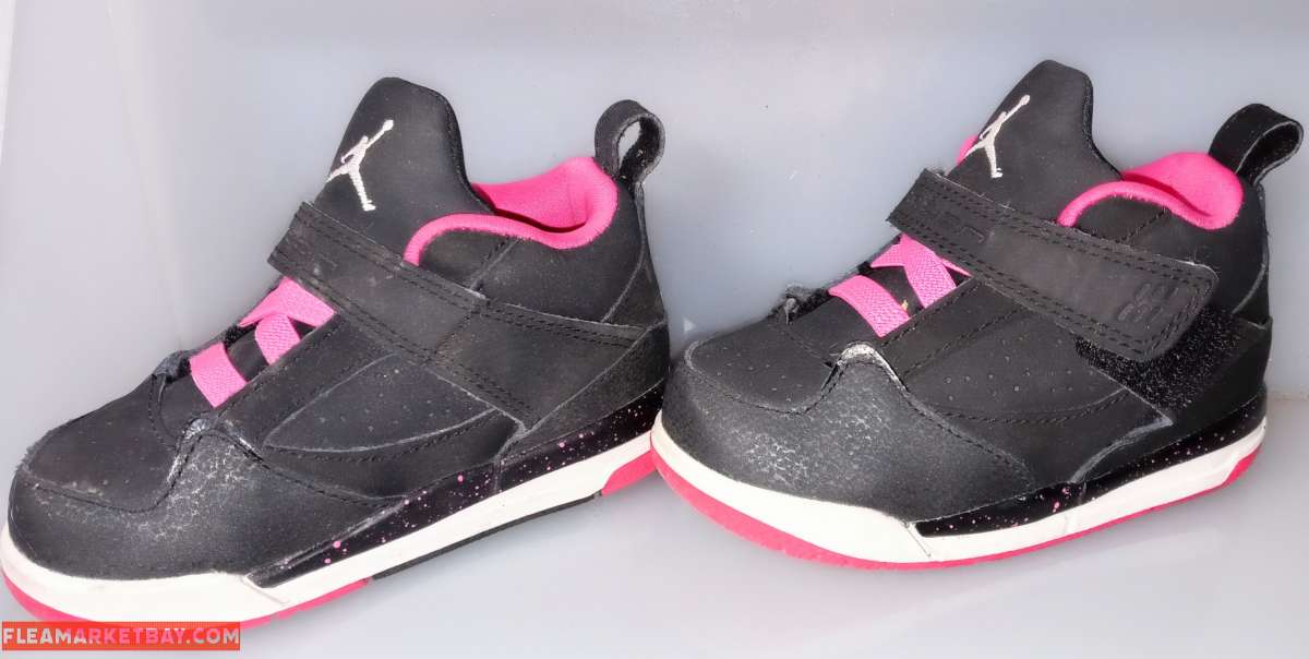 Toddler Size 4C Pink/Black Nike Jordan Shoes