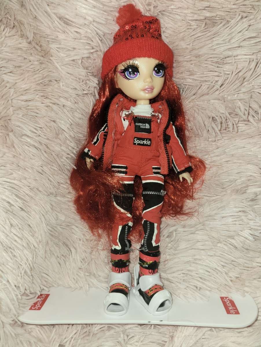 Red rainbow high doll