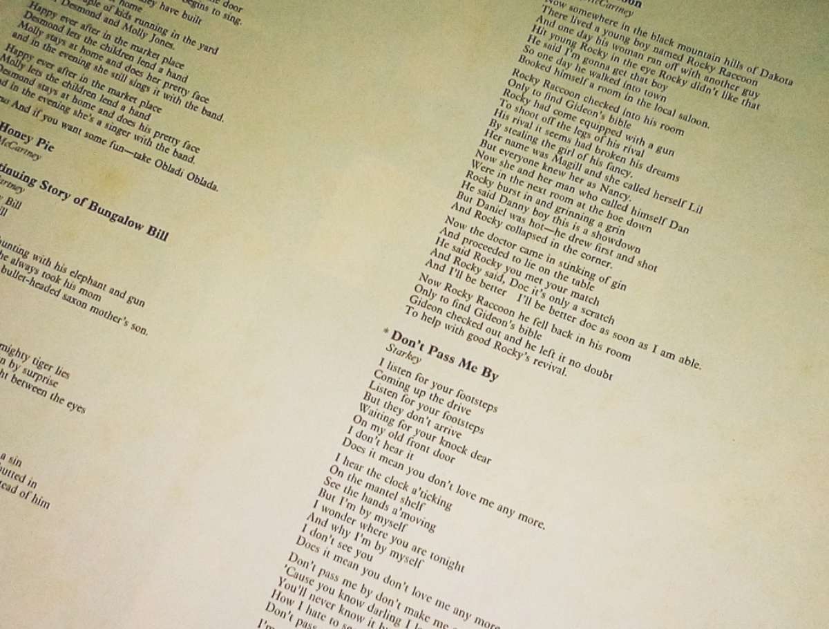 Beatles 'White Album' Original year