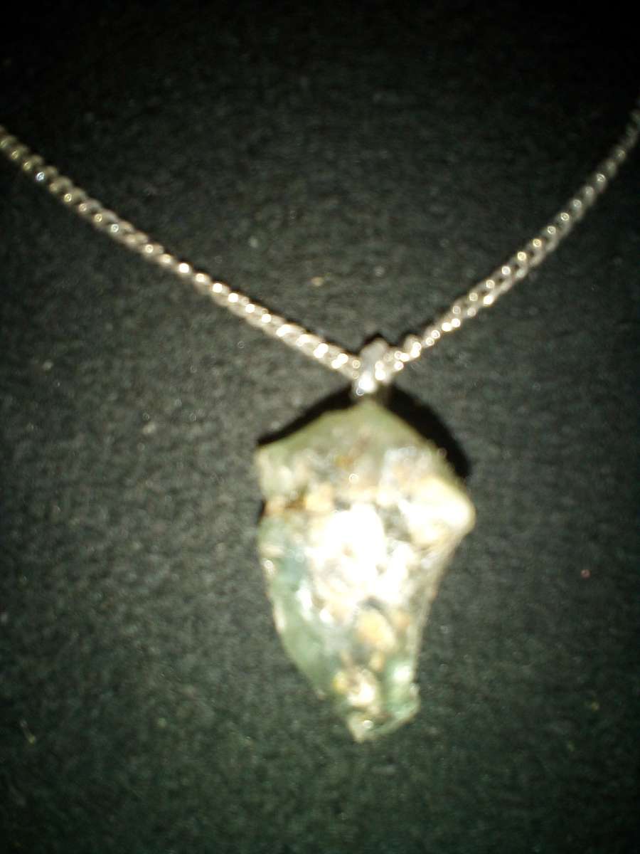 Moldavite crystal pendant