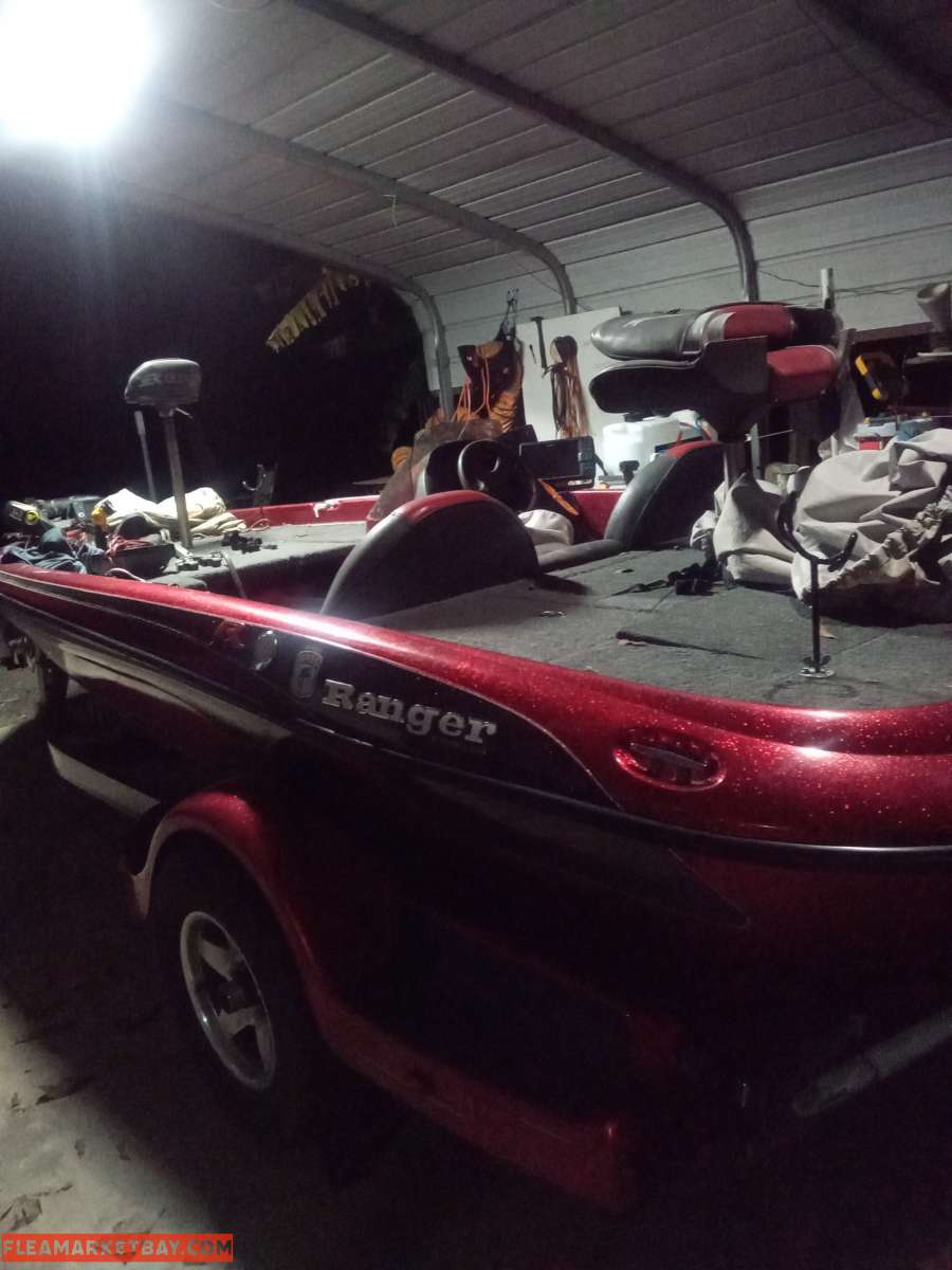 ranger bass boat on ranger trailer 2000