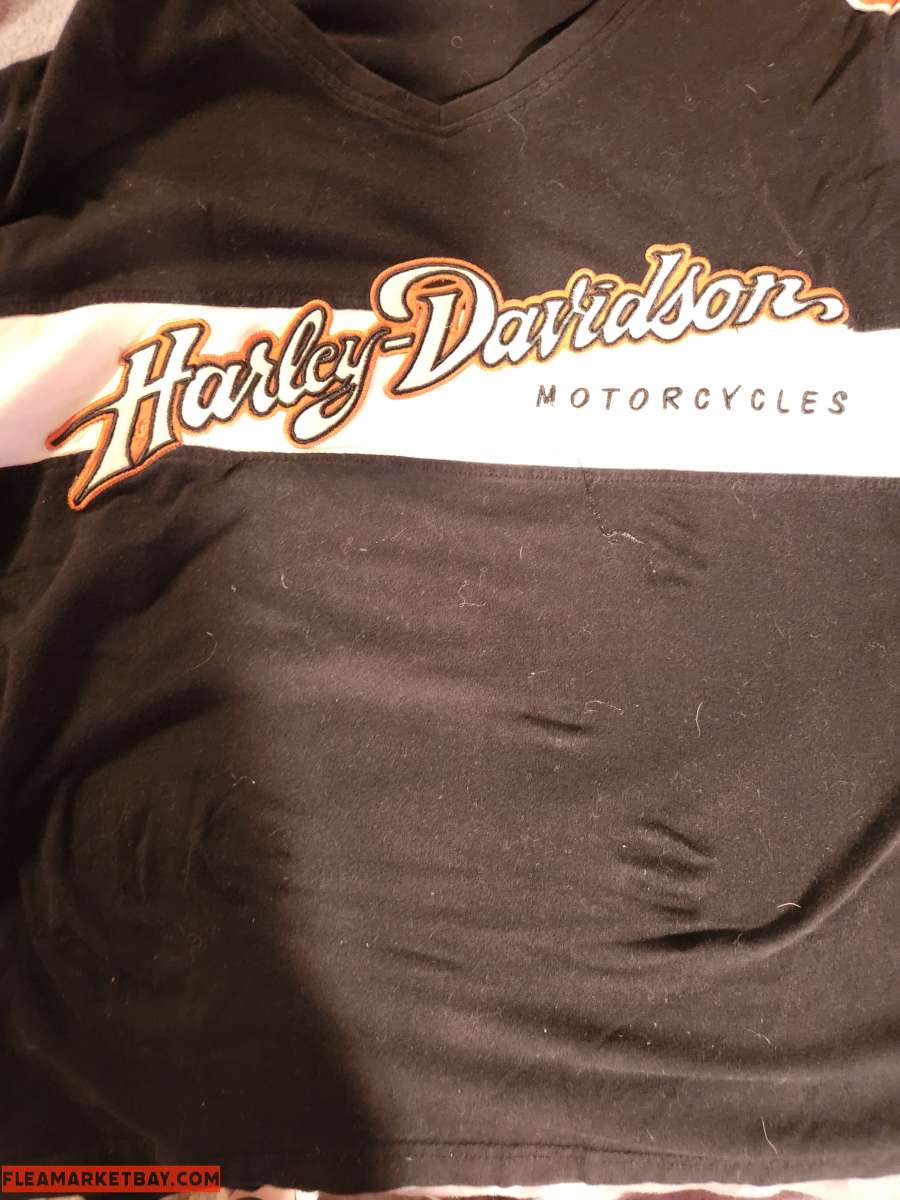 Harley Davidson used Womans long sleeve 2xl Racers shirt