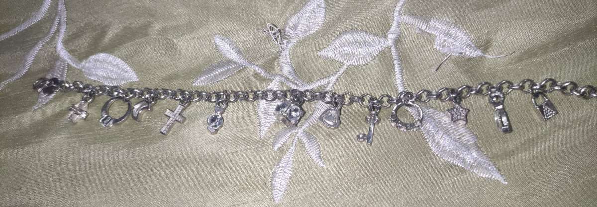 silver charm bracelet