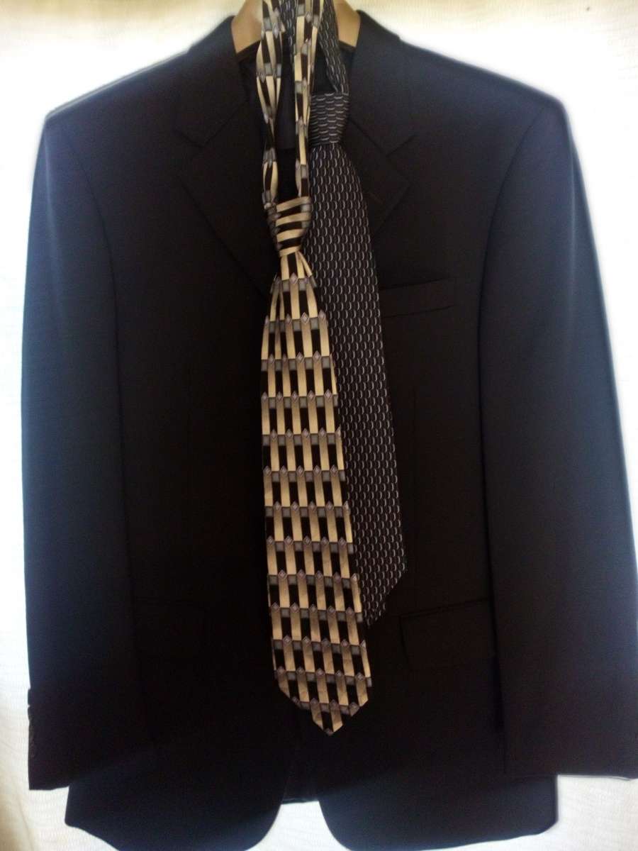 Navy Blue Suit large coat 30 pants