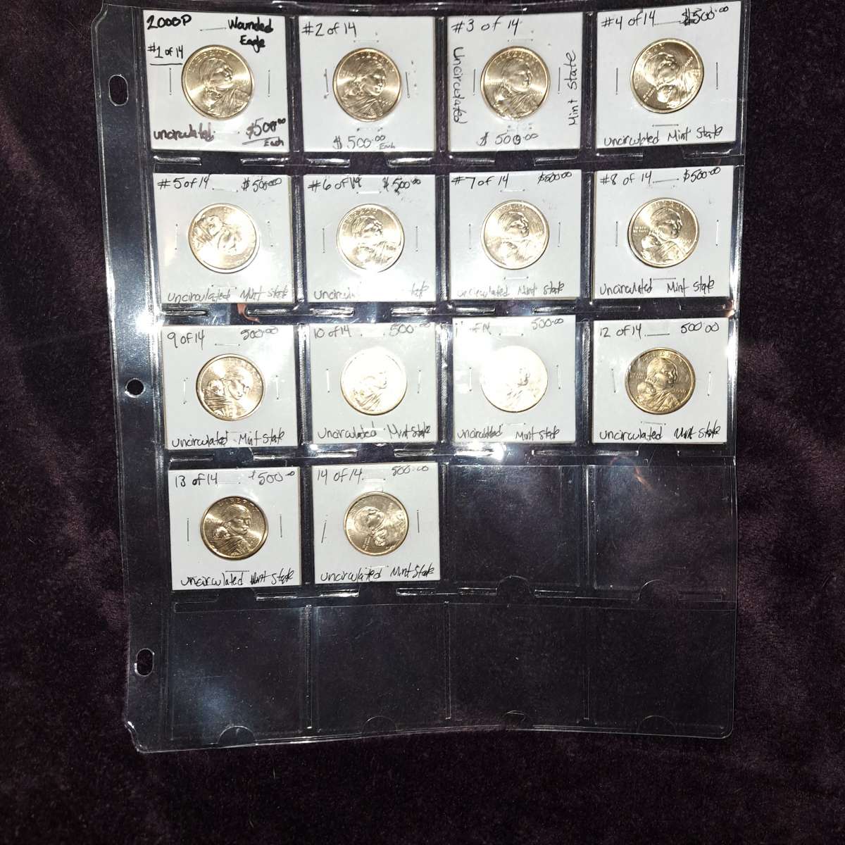 error coins mint state uncirculated