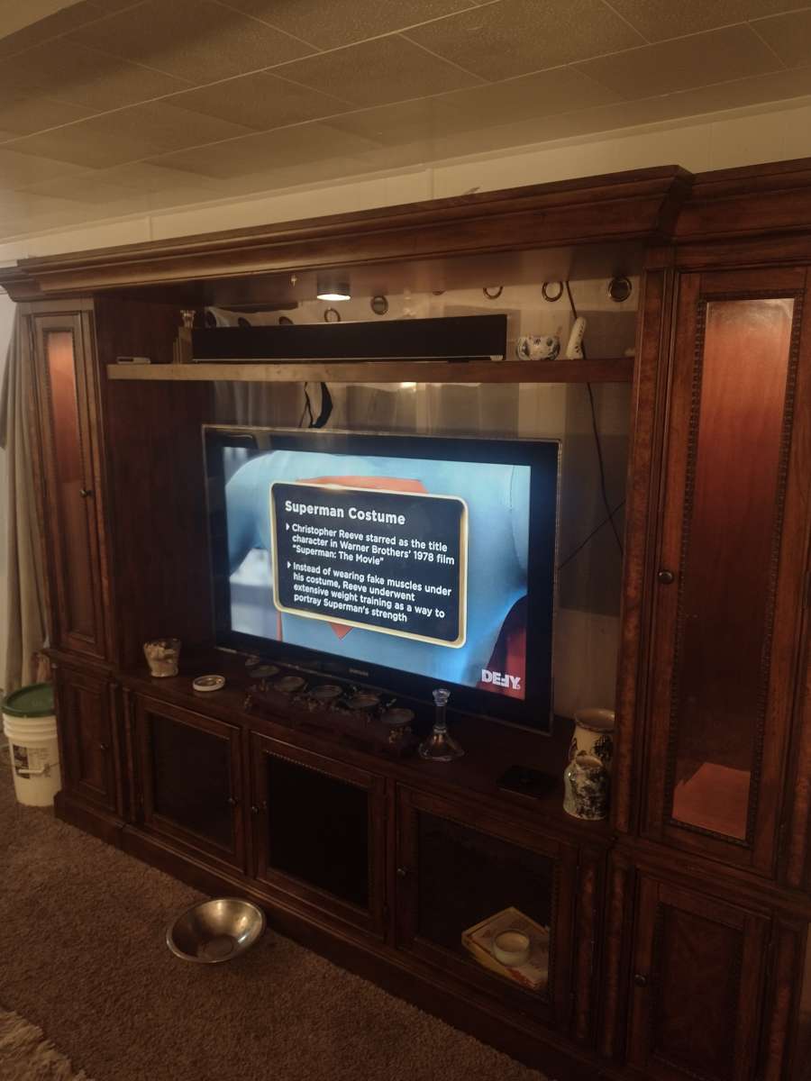 gorgeous Amish entertainment center