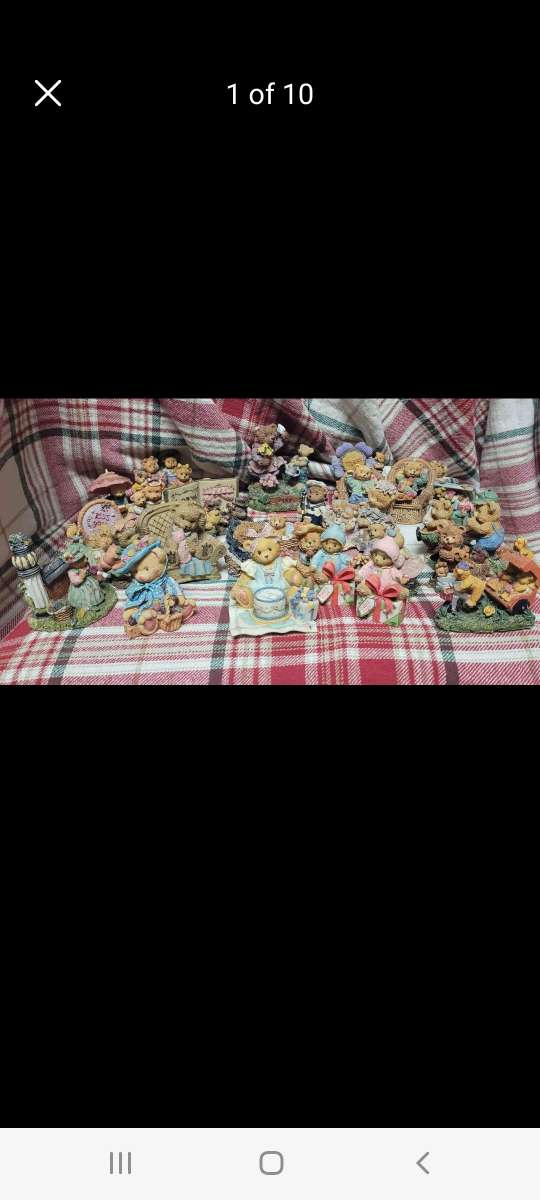 Lots of bear figurines for sale