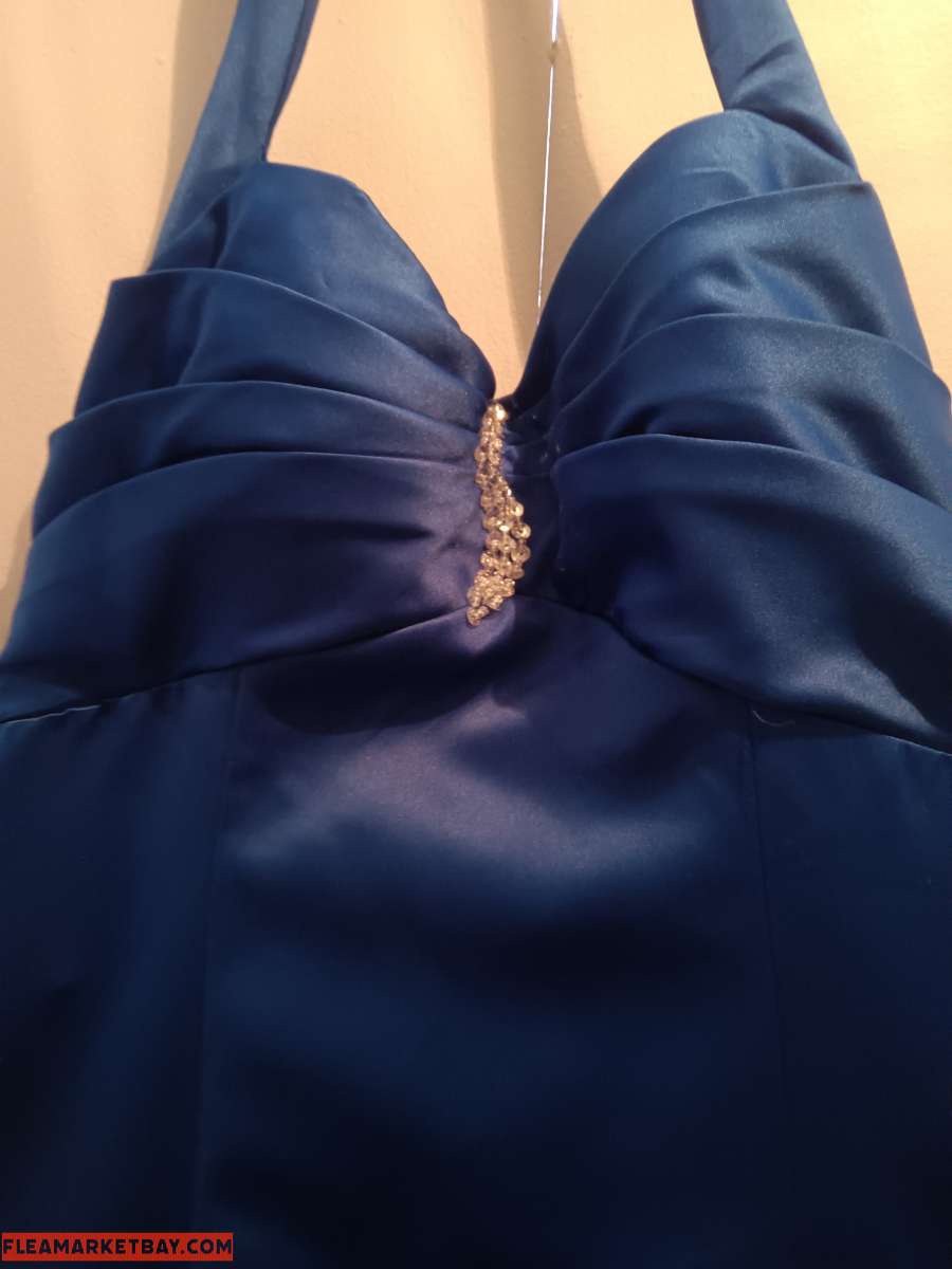 elegant royal blue dress