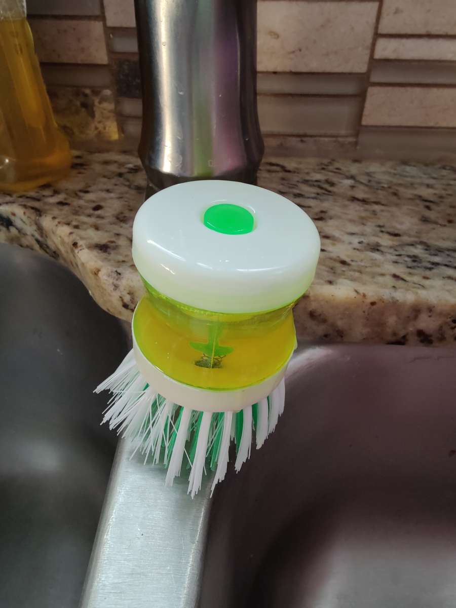 Dish washing Brush with soap dispenser