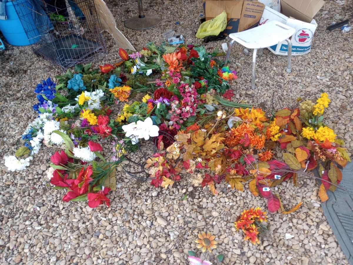 assortment of artificial flowers