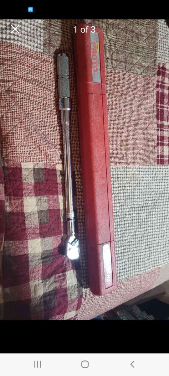 Proto Big Dawg # 153 Foot Pound Torque Wrench Ratchet Head 6